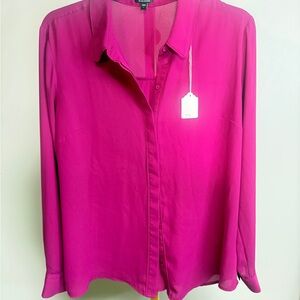 🌀Express Fuchsia Button-Down Shirt🌀